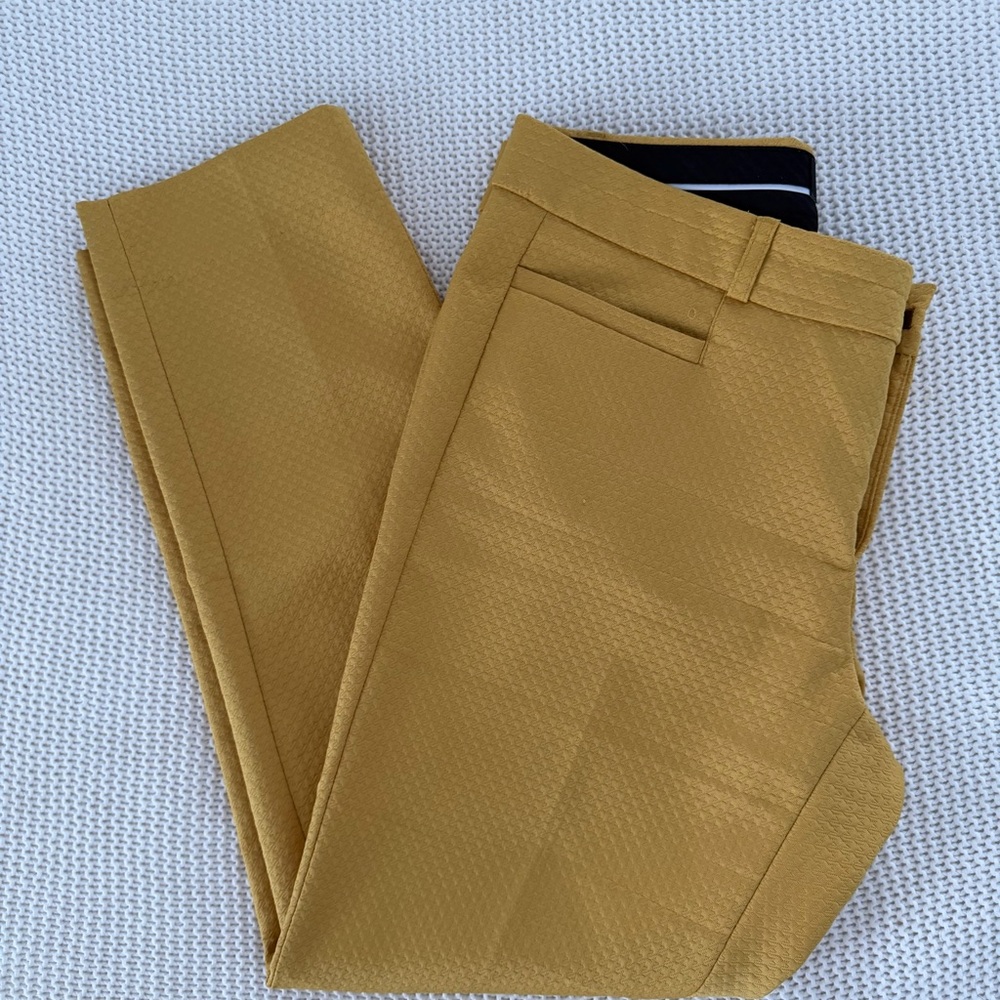 Banana Republic Sloan Fit Dark Yellow Pants